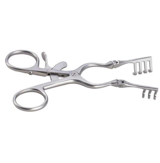 Beckman Retractor 9"/5-1/2" Sharp 3x4 teeth