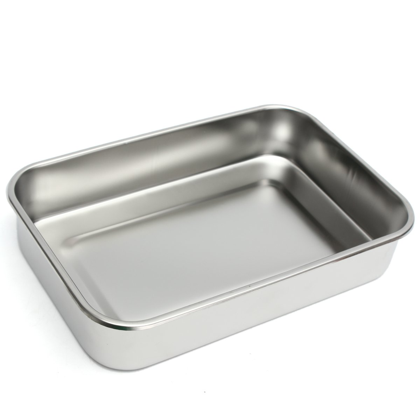 Instrument Tray W/Flat Cover, 10 x 8-1/4" x 4"  German Stainless Steel