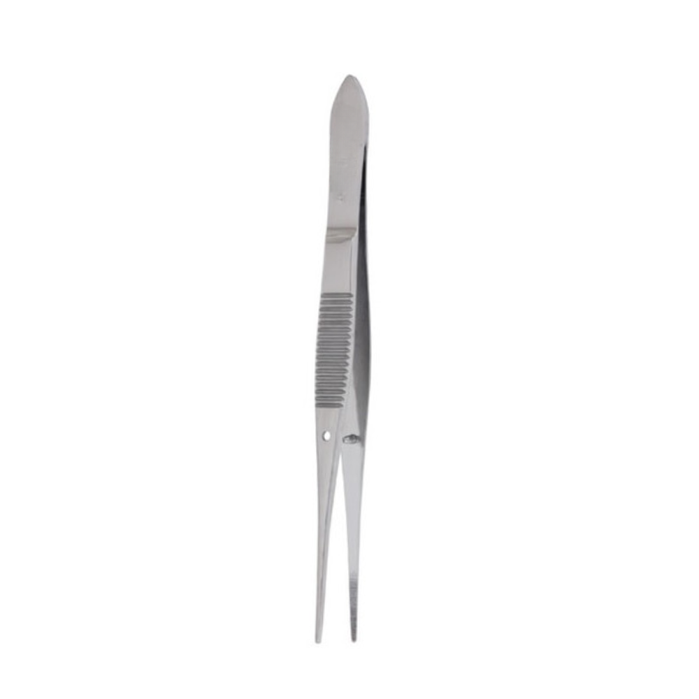 Eye dressing forceps 4" Straight serrated