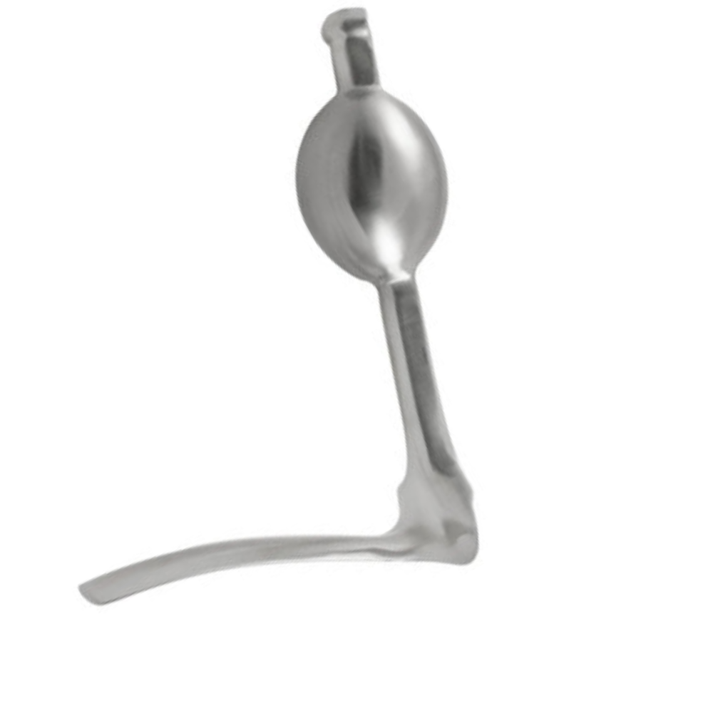 Auvard Vaginal Speculum 2 lbs Blade 1-1/2" x 3-1/4" Slightly Angled (75degree) curved